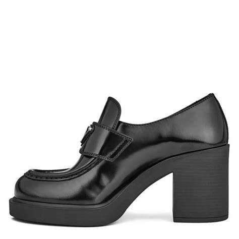 prada high heeled loafers.